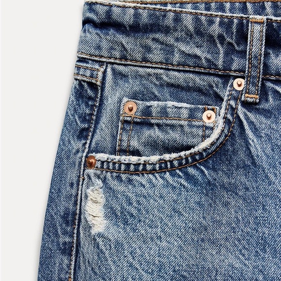 STRAIGHT LEG FULL LENGTH Z1975 JEANS WITH A HIGH WAIST - Picture 6 of 6